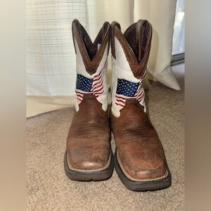 Durango Brown Western Kids Boots